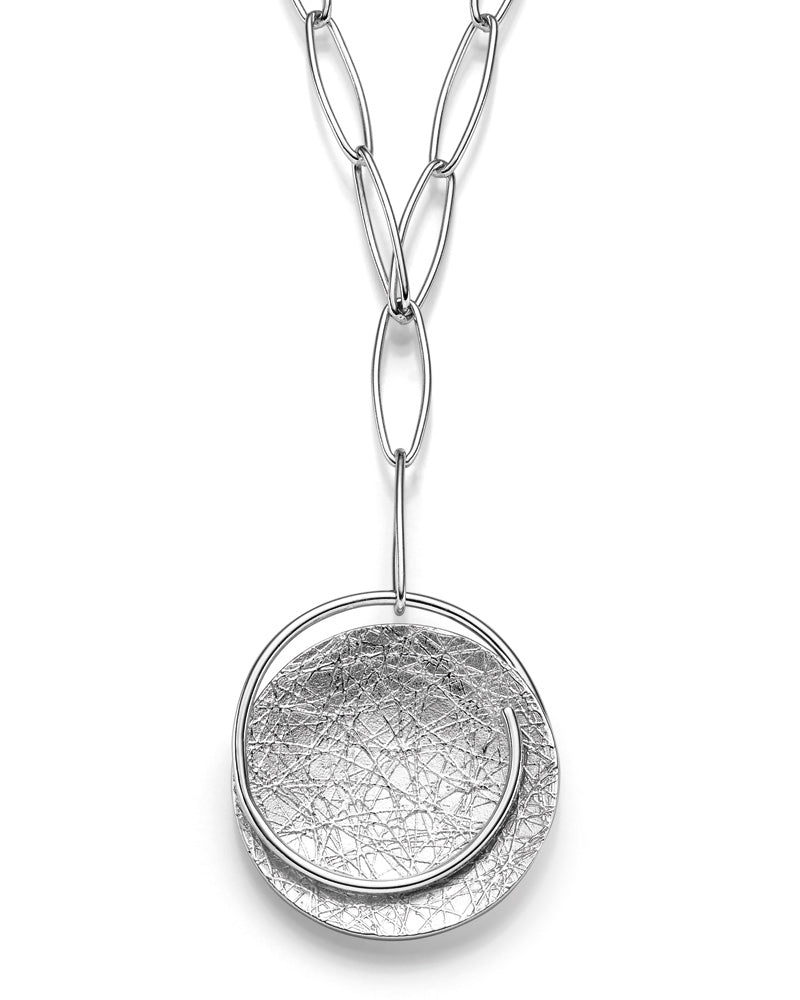 Kette mit Anhänger aus rhodiniertem Silber | 1001 Schmuckideen