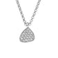 Collier, dreireihig aus rhodiniertem Silber vergoldet mit Zirkonia | 1001 Schmuckideen