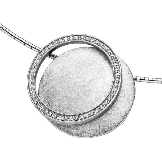 Anhänger aus rhodiniertem Silber mit Zirkonia | 1001 Schmuckideen