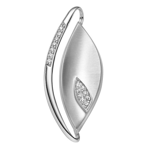 Anhänger aus rhodiniertem Silber mit Zirkonia | 1001 Schmuckideen