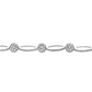 Armband aus rhodiniertem Silber mit Zirkonia | 1001 Schmuckideen