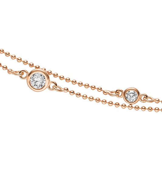 Armband aus Silber rose vergoldet mit Zirkonia | 1001 Schmuckideen