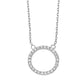 Collier aus rhodiniertem Silber mit Zirkonia | 1001 Schmuckideen